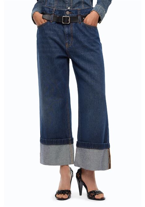 Jeans Pinko Cropped con cintura in pelle PINKO | Jeans | 107277A3HGPJB