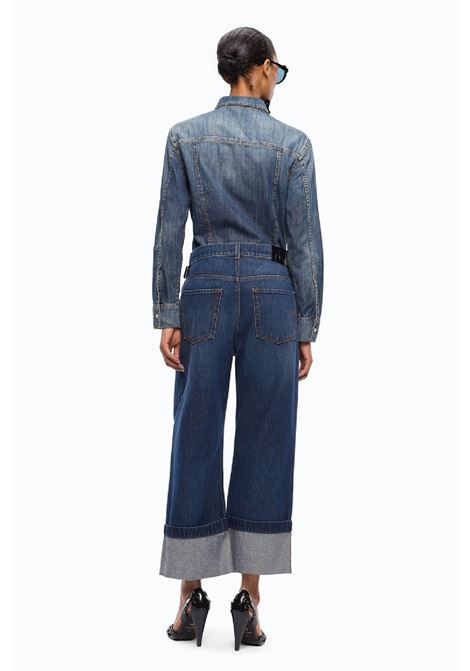 Jeans Pinko Cropped con cintura in pelle PINKO | Jeans | 107277A3HGPJB