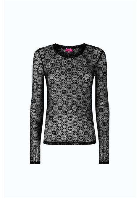 Maglia in pizzo stretch PINKO | 107737A3MKZ99