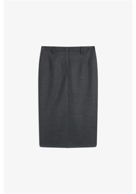 Gonna midi in flanella Semicouture | Gonne | S6WI18Y51