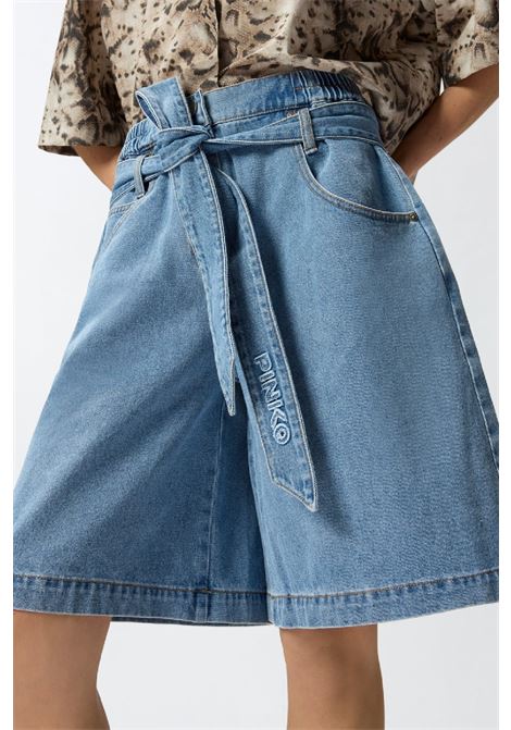 Bermuda Pinko ballo in denim wide leg PINKO | 106258A3A9PJD