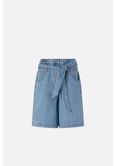 Bermuda Pinko ballo in denim wide leg PINKO | 106258A3A9PJD
